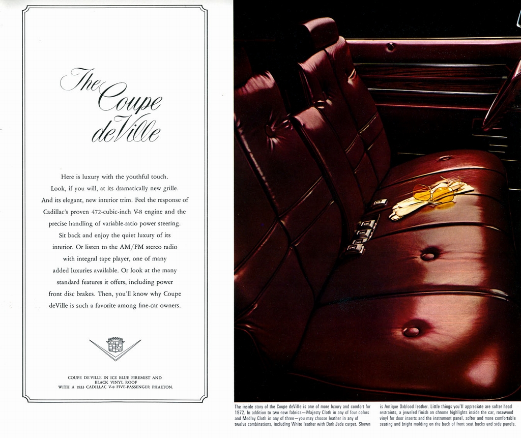 1972 Cadillac Prestige Brochure Page 4